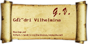 Gödri Vilhelmina névjegykártya